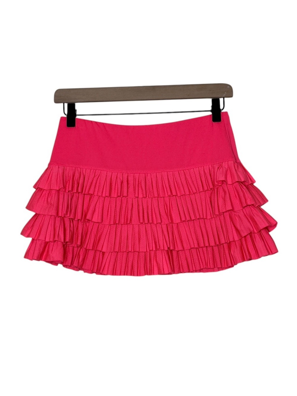 Lucky in Love Small Core Mon Amie Neon Ruffled Mesh Tennis Golf Skort Pickleball